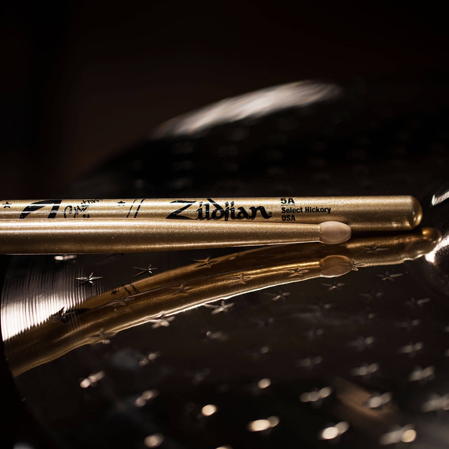 Z Custom LE Drumstick Collection 5A Gold Chroma, Wood Tip