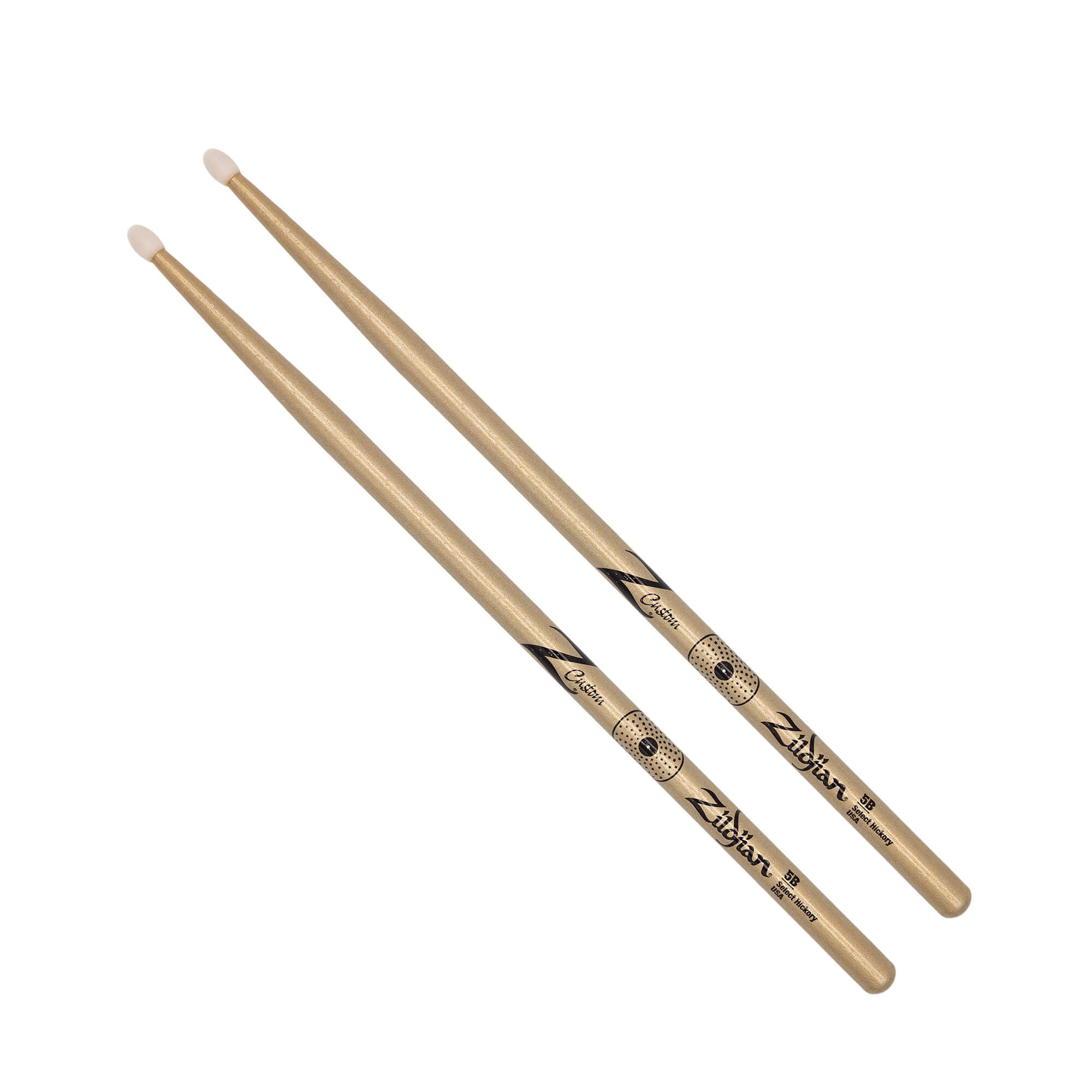 Zildjian Z Custom Le Drumsticks 5b Gold Nylon Tip Chroma