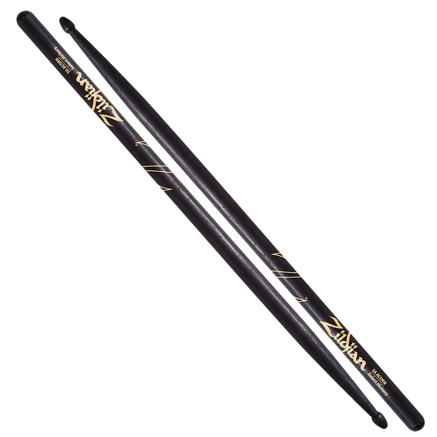 5A Acorn Tip Black Drumsticks