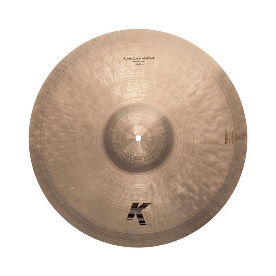Top-down view of the 20" K Klassisch Symphonic Medium Heavy Pair