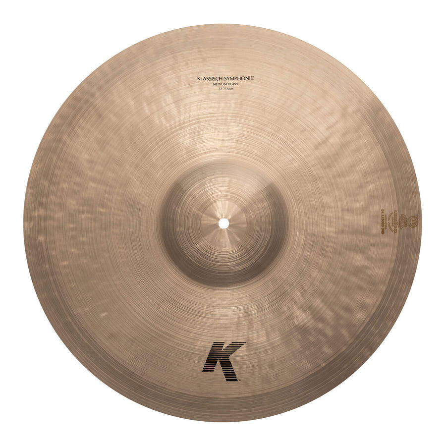 Top-down view of the 22" K Klassisch Symphonic Medium Heavy Pair