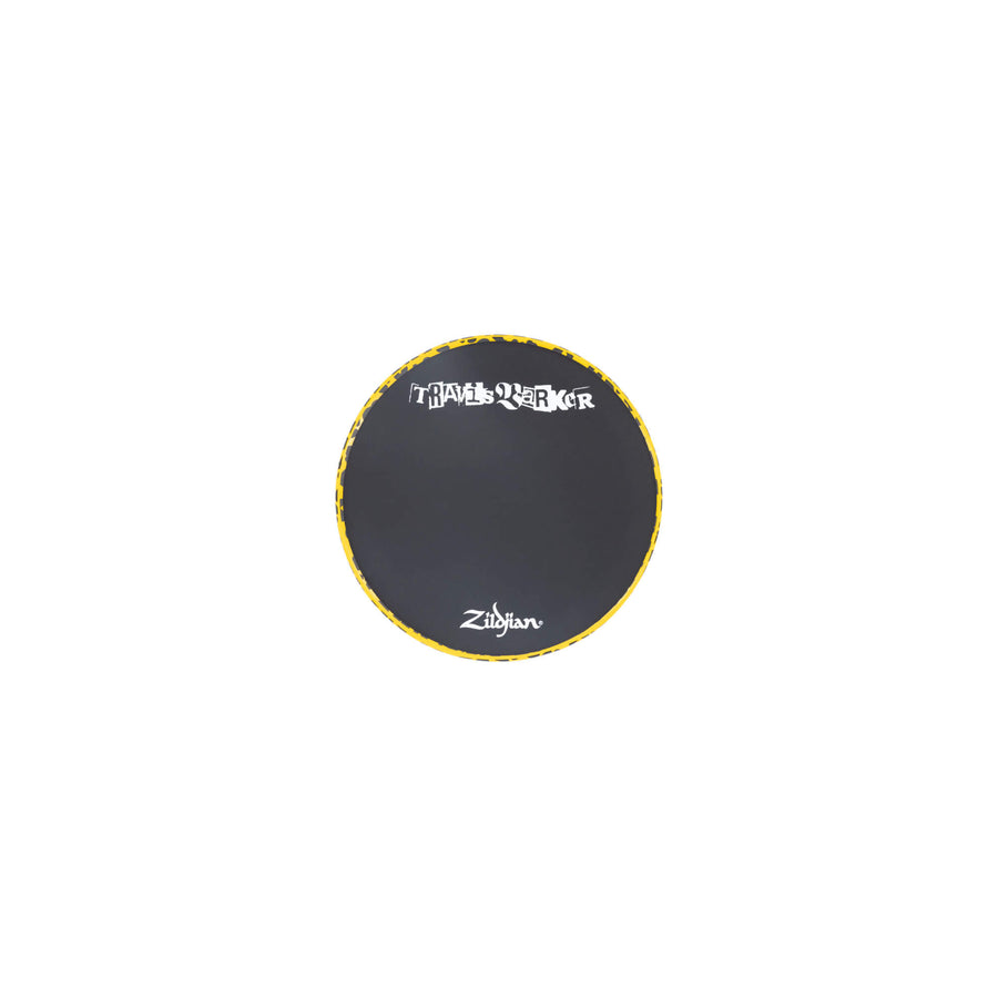 Back Side of 6 Inch Travis Barker Signature Practice Pad 