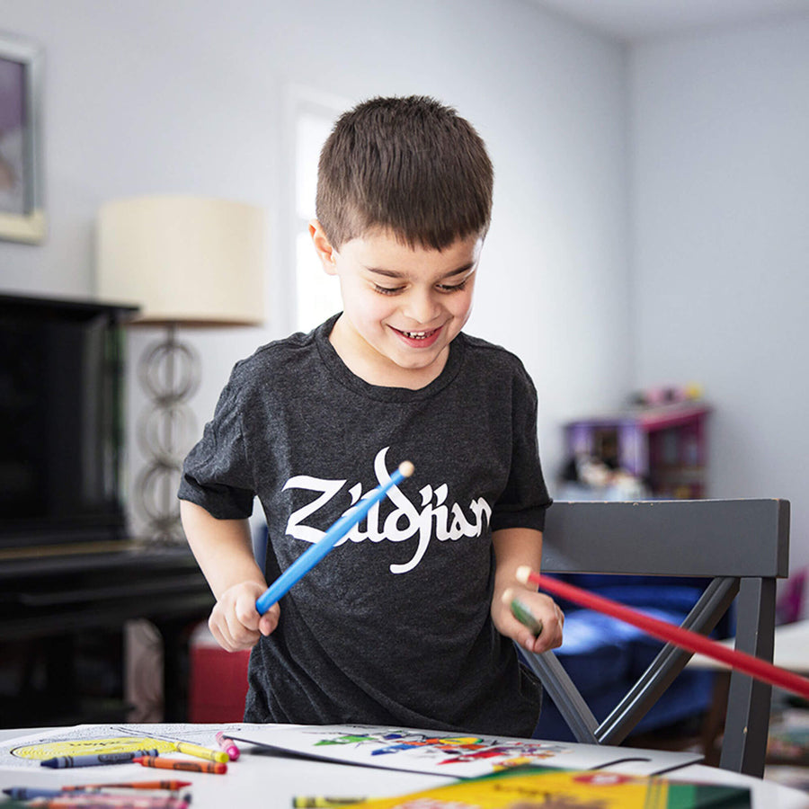 Zildjian x Crayola Pack, 6 Kids Drumsticks & Pad