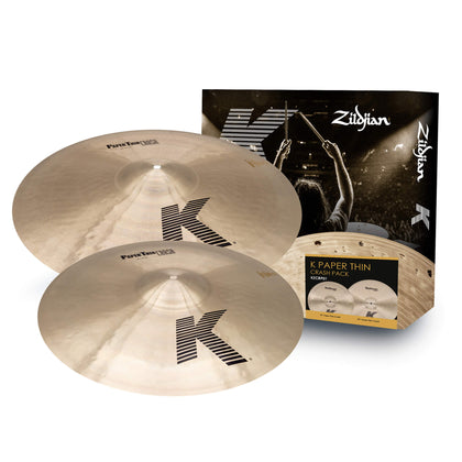 K Zildjian Paper Thin Crash Pack