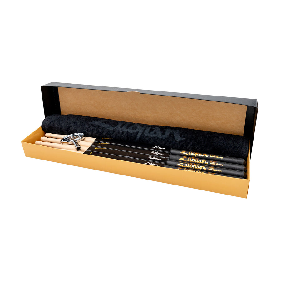 Drumsticks 5B DIP 4PR W/ Free Towel, Drumkey
