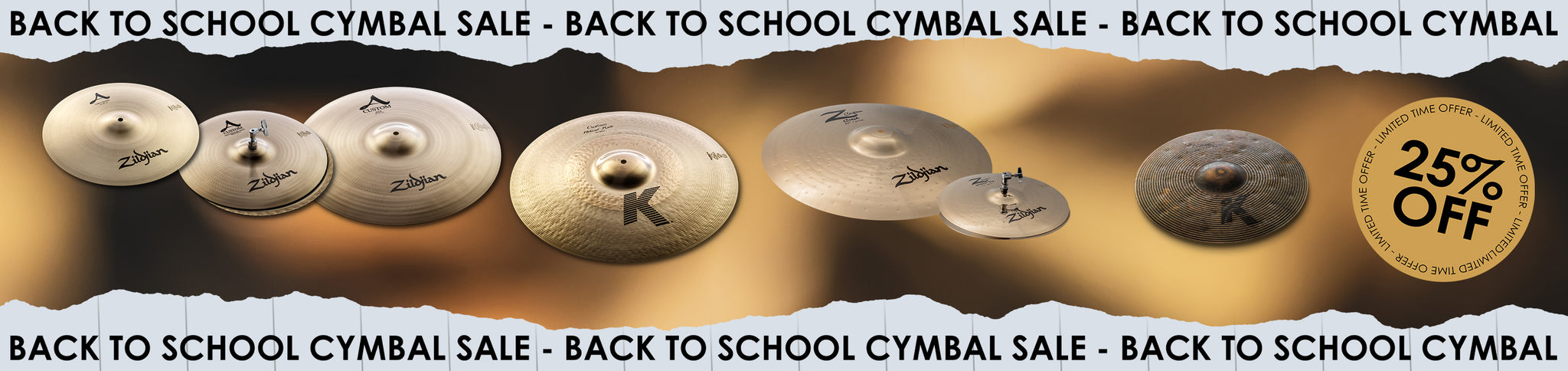 Promotion - Back To School Cymbal Sale (2025)