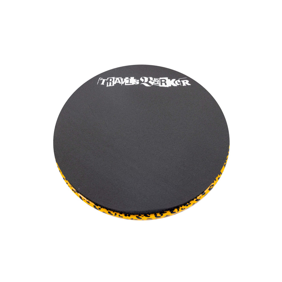 12 Inch Travis Barker Signature Practice Pad from a slight angle