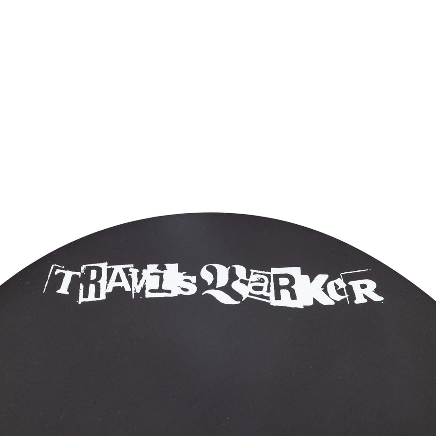 Travis Barker logo detail on the back side of practice pad