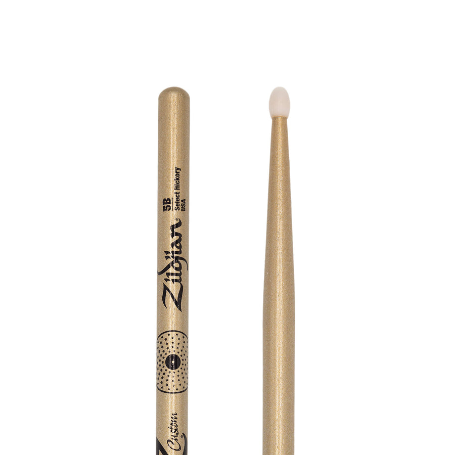 Z Custom LE Drumstick Collection 5B Gold Chroma, Nylon Tip