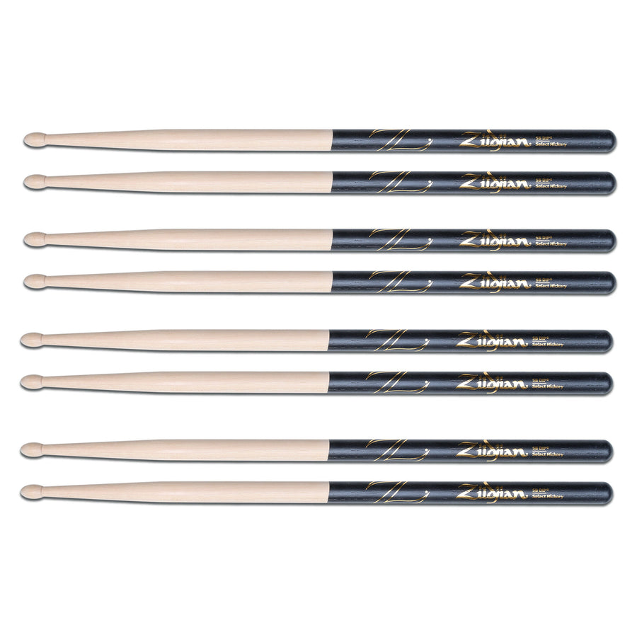 Drumsticks 5B DIP 4PR W/ Free Towel, Drumkey