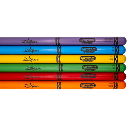 Zildjian x Crayola Pack, 6 Kids Drumsticks & Pad
