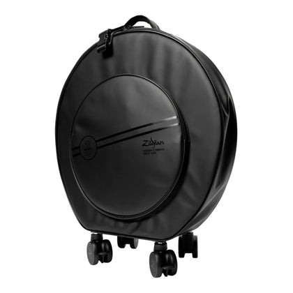Black Zildjian Touring 24" Rolling Cymbal Bag on a slight angle