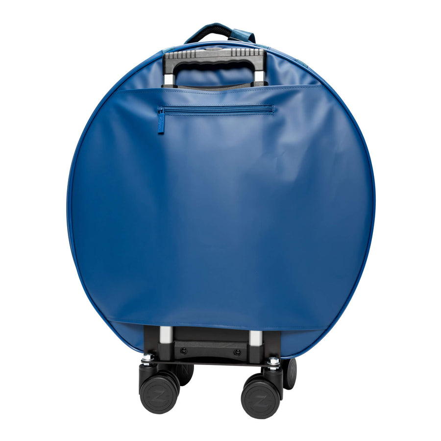 Back of Blue Zildjian Touring 24" Rolling Cymbal Bag
