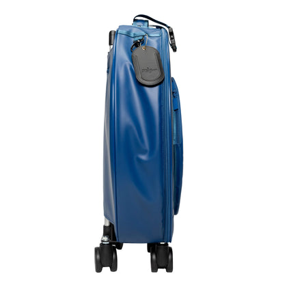 Side view of the Blue Zildjian Touring 24" Rolling Cymbal Bag