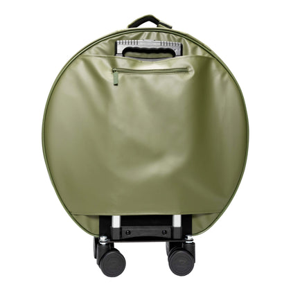 Back of Green Zildjian Touring 24" Rolling Cymbal Bag