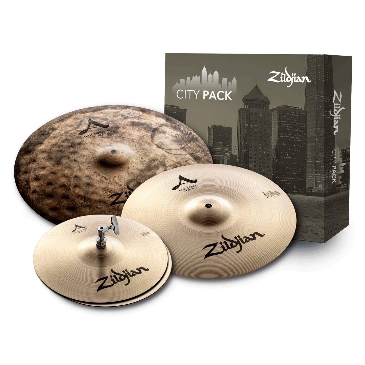 A Zildjian City Cymbal Pack