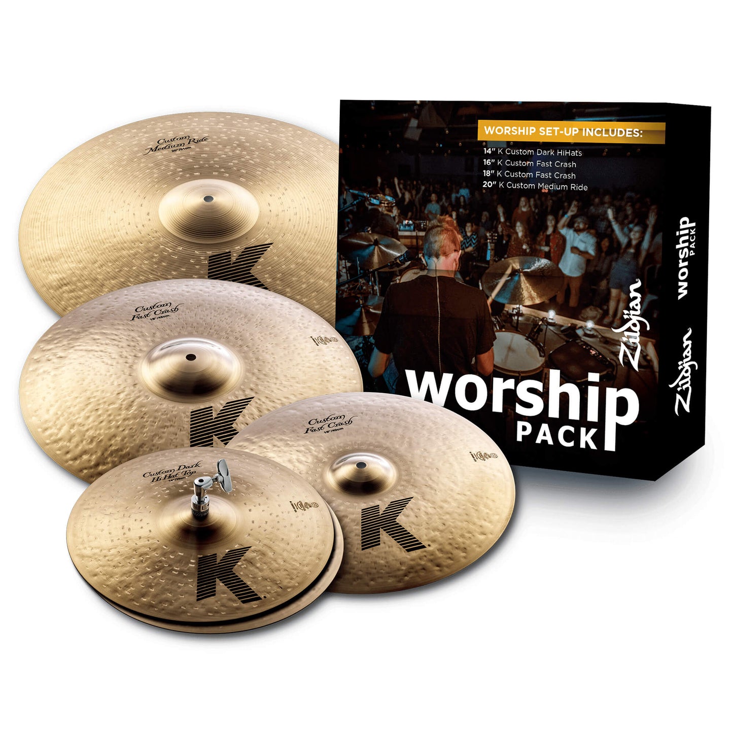 K Custom Worship Cymbal Pack