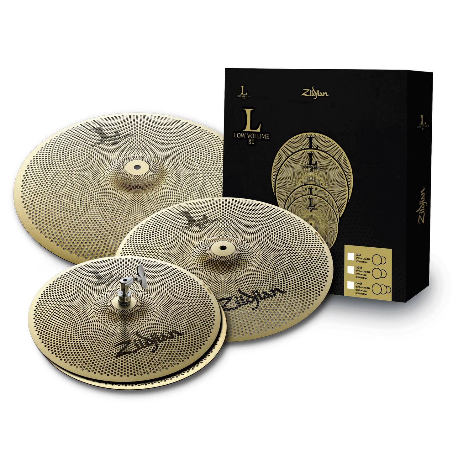 L80 Low Volume Cymbal Pack - 14/16/18"