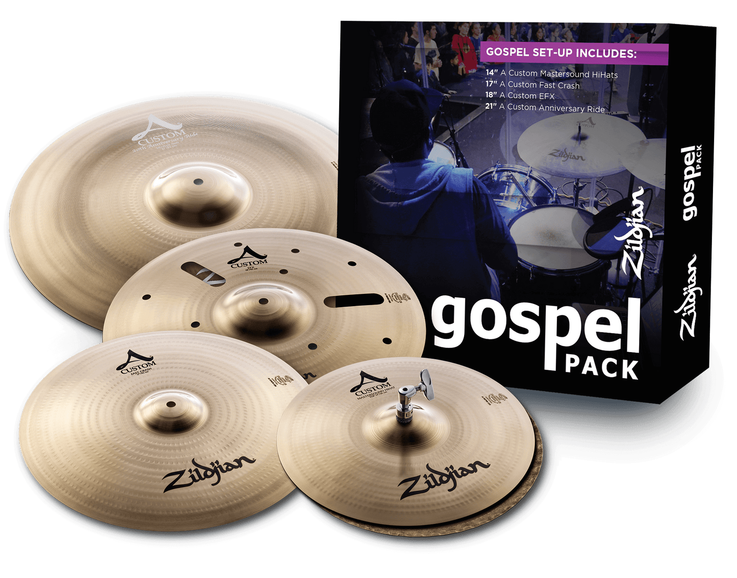 A Custom Gospel Cymbal Pack