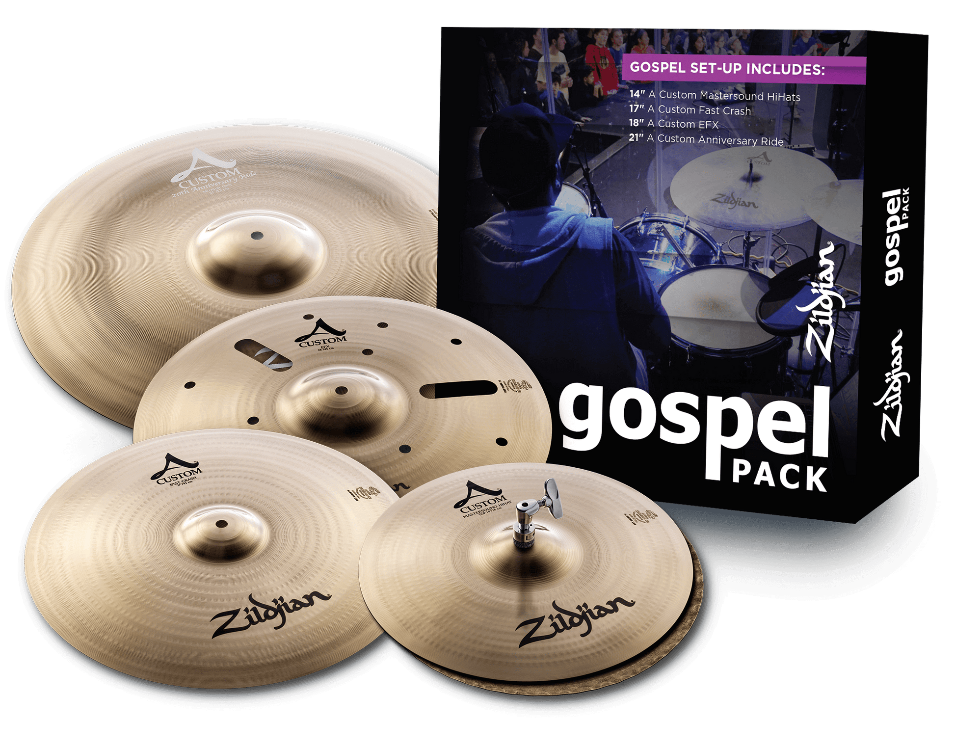 Zildjian a custom gospel pack deals