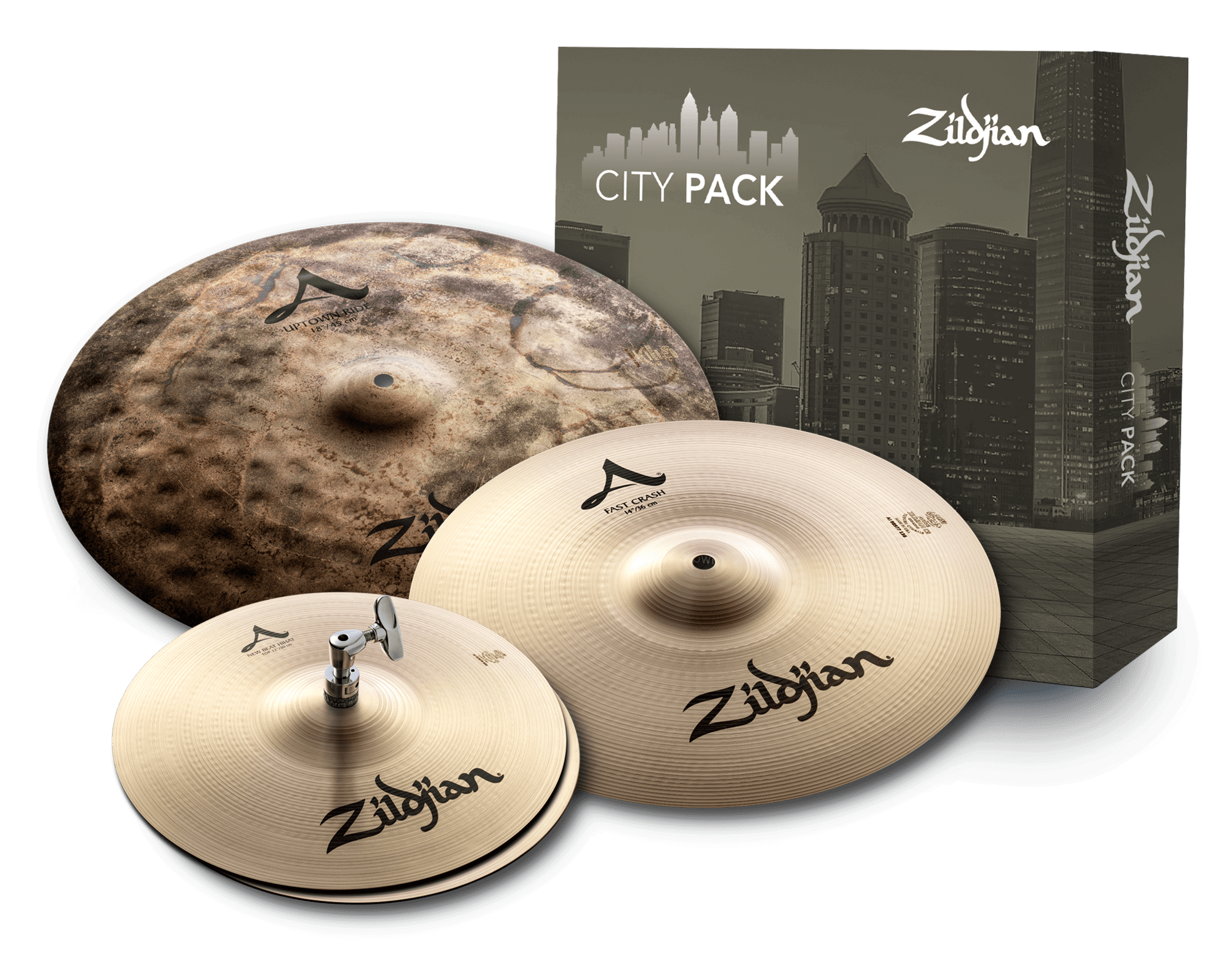 A Zildjian City Cymbal Pack