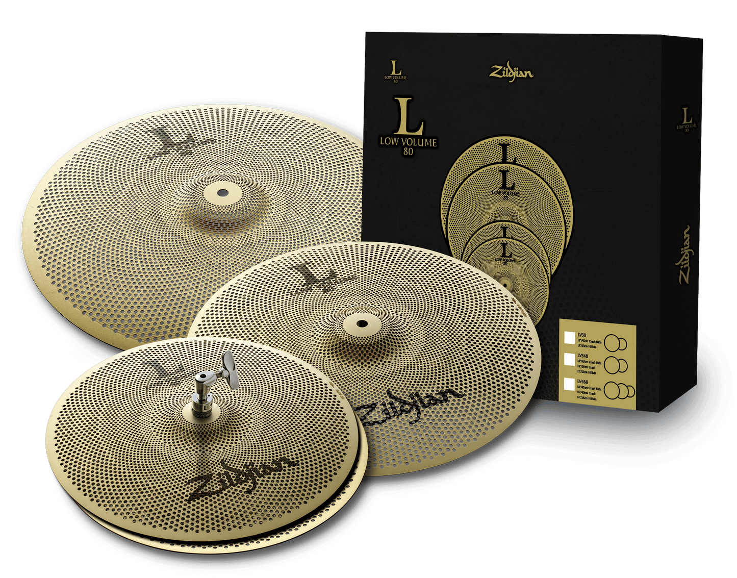 L80 Low Volume Cymbal Pack - 14/16/18"