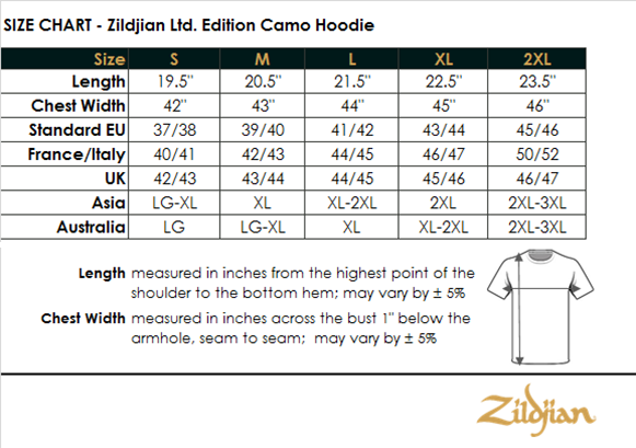 Zildjian Limited Edition Camo Hoodie