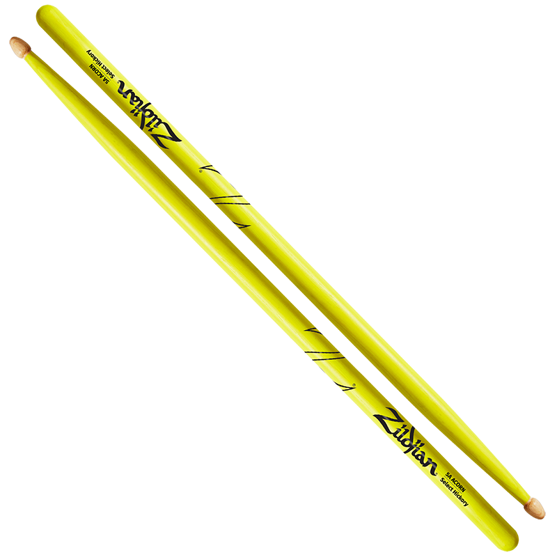 5A Acorn Neon Yellow Drumsticks