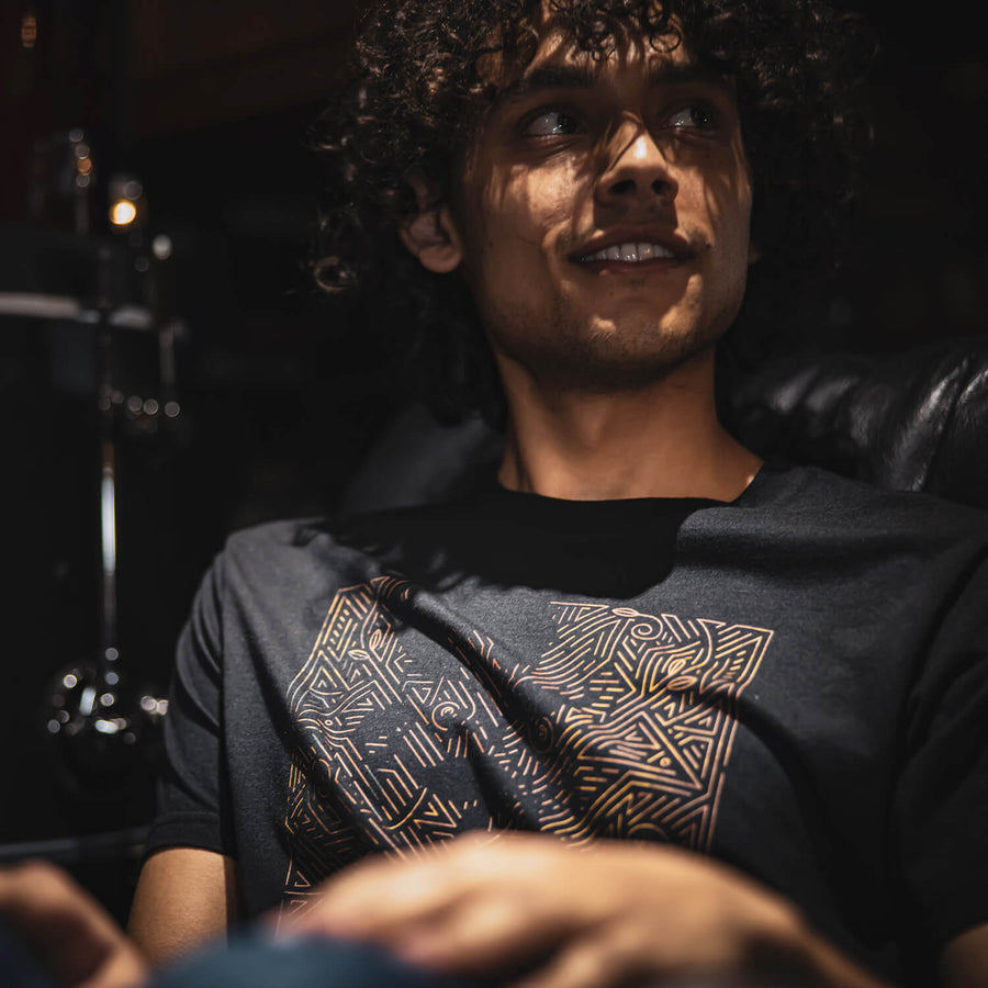 400th Anniversary Armenian Tee on model closeup